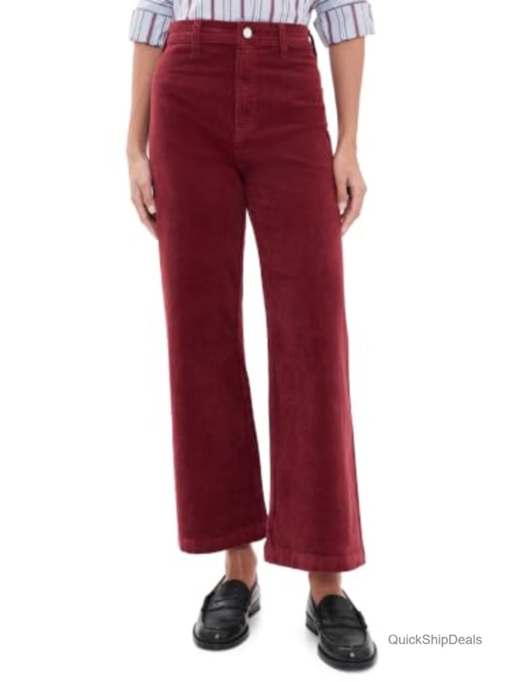 Pistola Penny Crop High Rise Corduroy Pants Women's 27.25 Inseam Mid-Weight